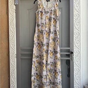 Karen Kane Yellow Floral Sleeveless Maxi Dress